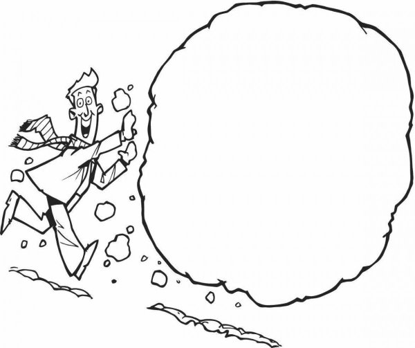 Снежные комочки раскраска для детей