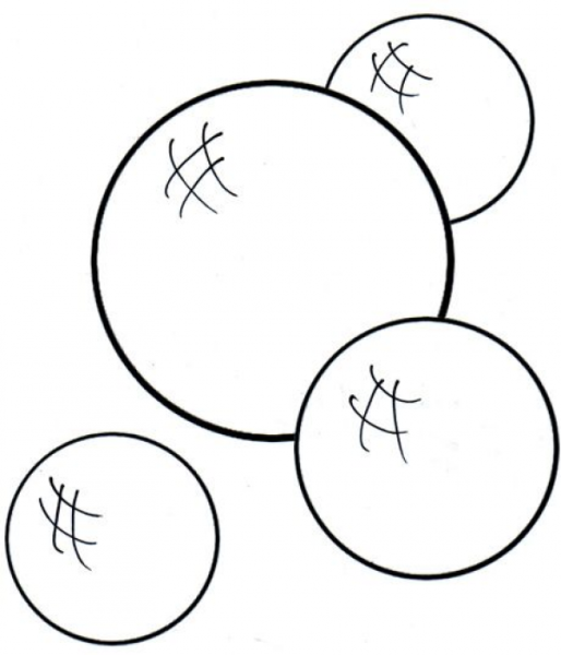 Мыльные пузыри раскраска для детей