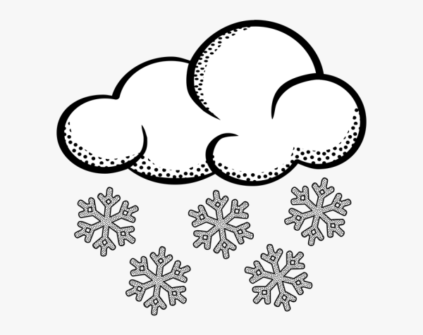 Снег раскраска для детей