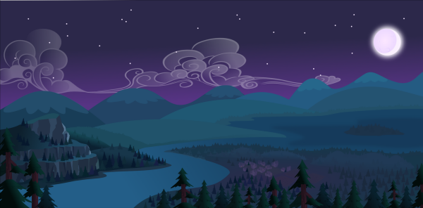 Фон понивиль ночь