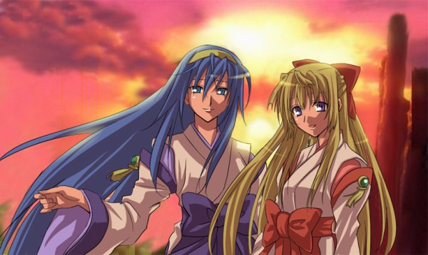 Аниме жрица Луны жрица солнца поцелуй