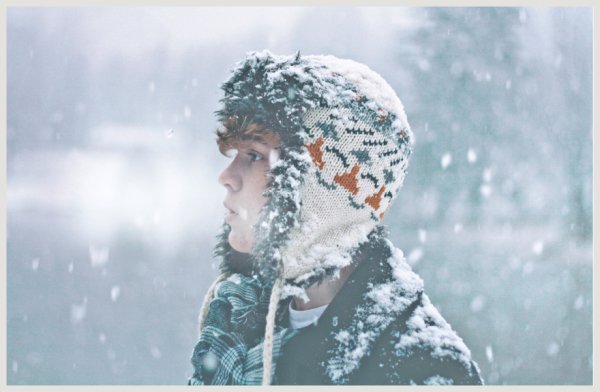 Парень зима Эстетика