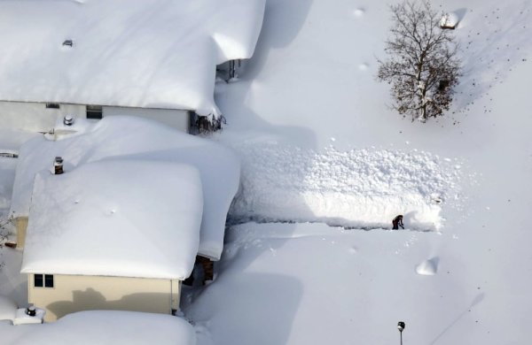 Много снега юмор