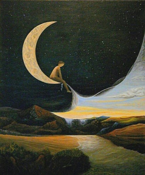 Луна в живописи