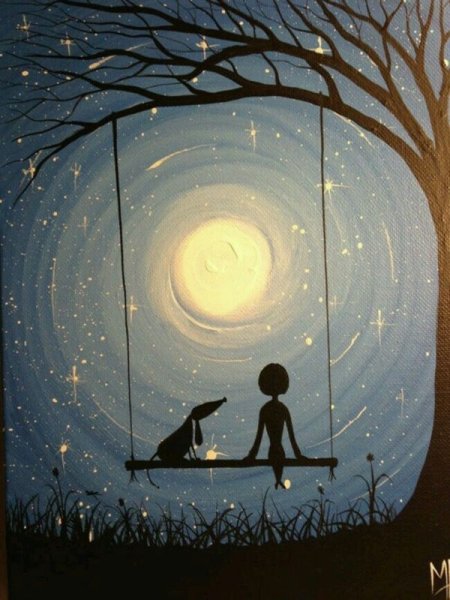 Вечер иллюстрация