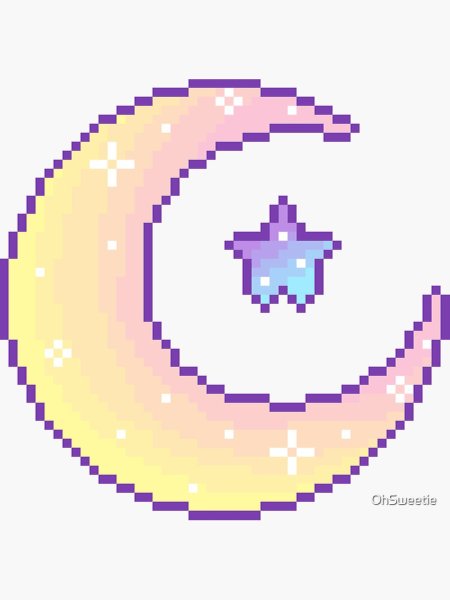 Полумесяц из пикселей