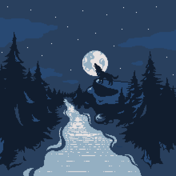 Пиксельная ночь