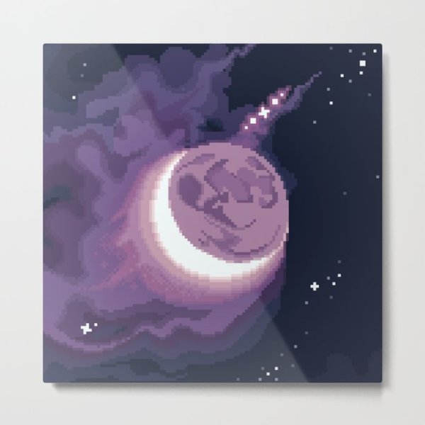 Пиксель арт Луна небольшая