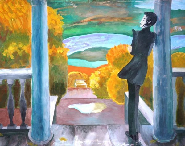 Виктор Попков осенние дожди Пушкин