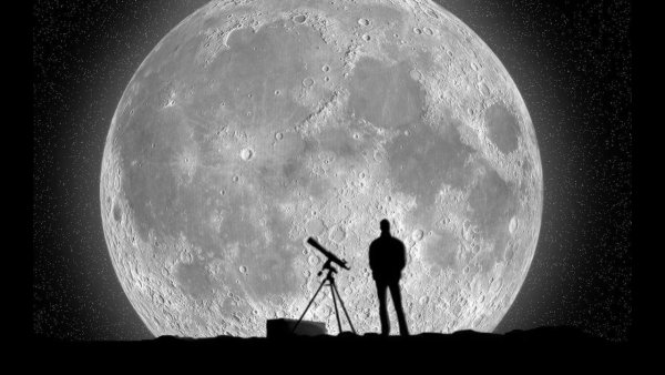 Луна в телескоп