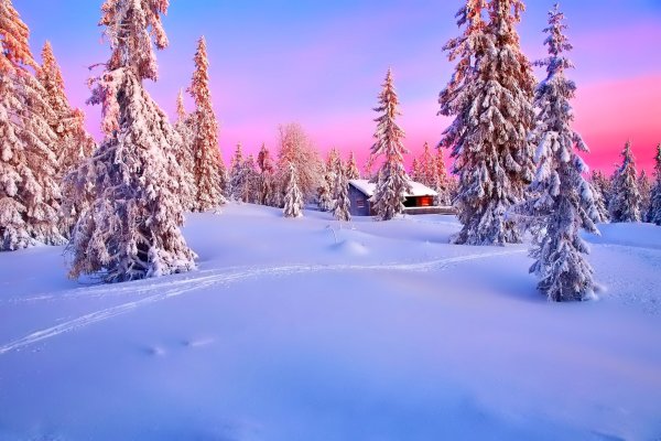 Красивая природа зима