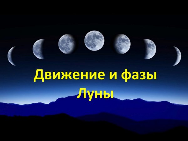 Фазы Луны астрономия