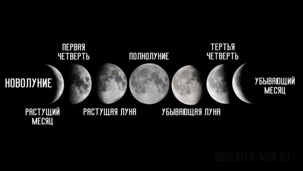 Стадии Луны