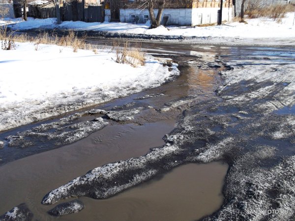 Весна лужи