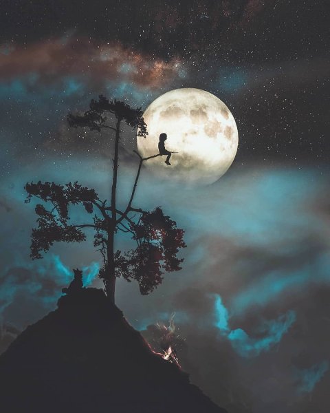 Полнолуние арт