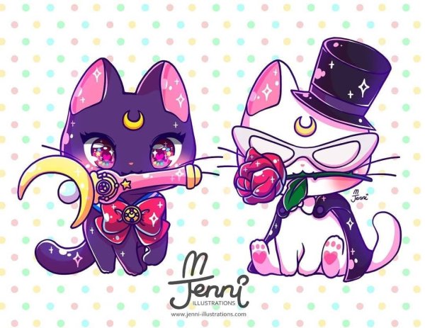 Кошка Луна из сейлормун Чиби
