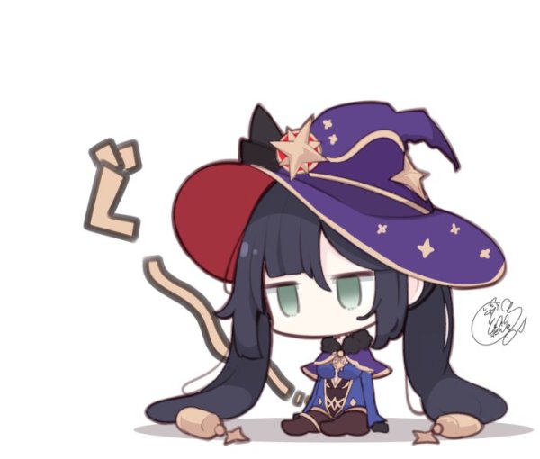 Genshin Impact Mona Чиби