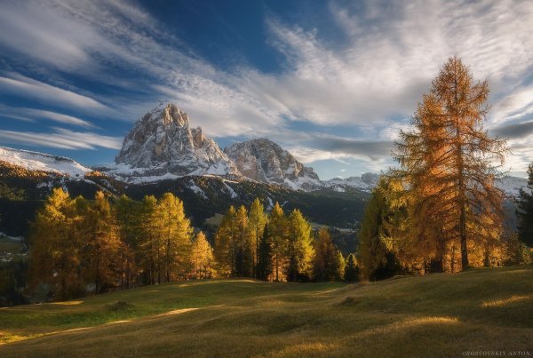 Доломитовые Альпы осень пейзажи
