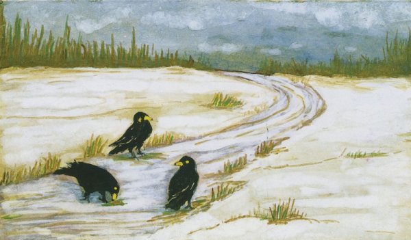 Грачи на поле картина