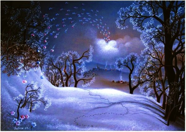 Волшебная зимняя ночь