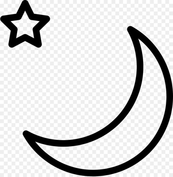 Трафарет полумесяц