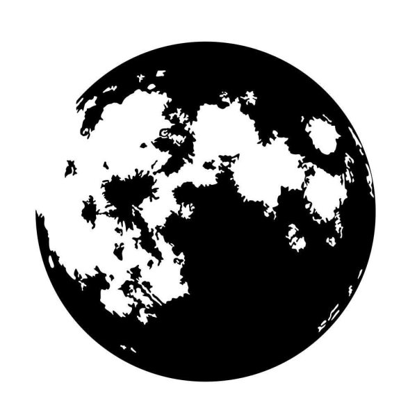 Луна контур