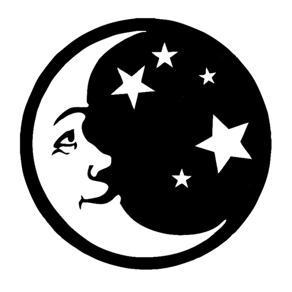 Луна и звезды вектор