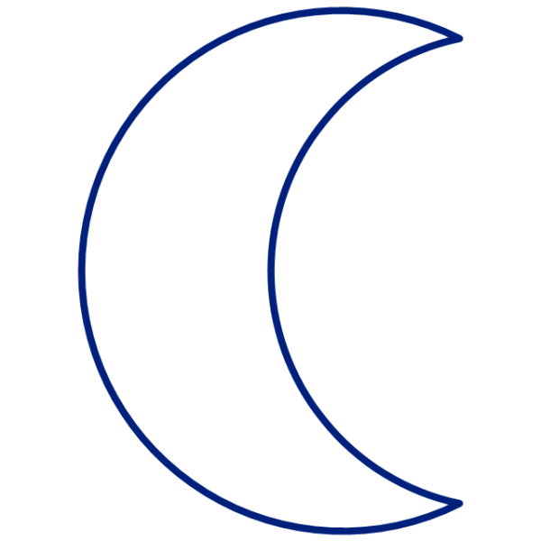 Месяц трафарет