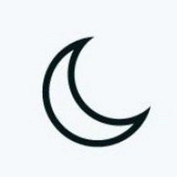 Луна вектор контур