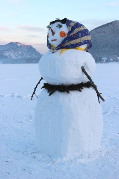 Снеговик баба