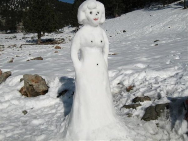 Снеговик женщина