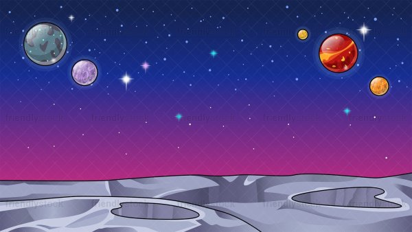 Планеты мультяшные