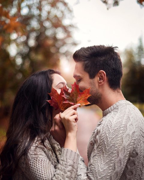 Влюбленные осенью