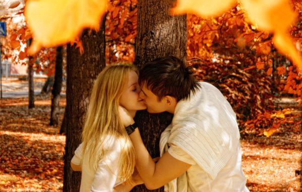 Осенний поцелуй нежный