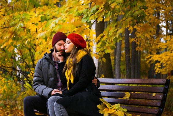 Фотосессия пары осень