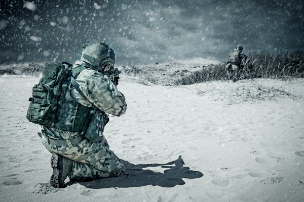 Солдат зима арт