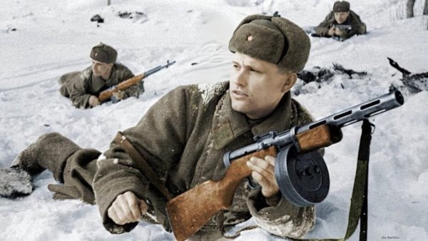 Красноармейцы с ППШ 41
