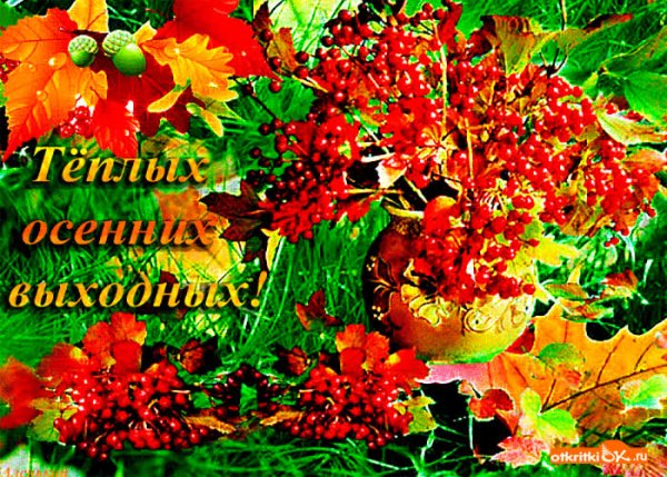 Теплых осенних выходных
