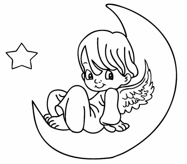 Ангелочек на Луне