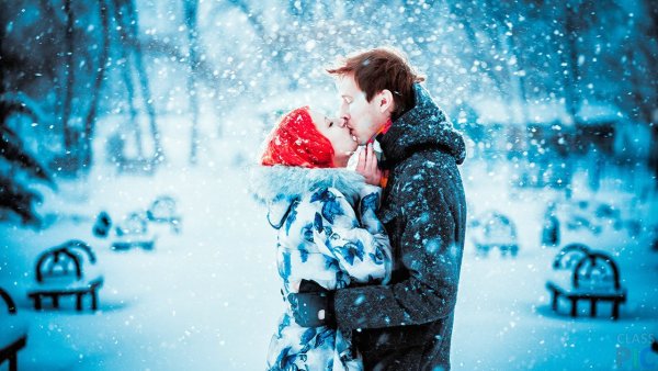 Влюбленные зима