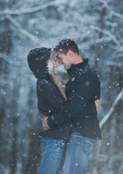 Влюбленные зимой