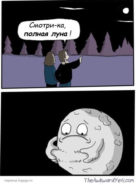 Шутки про полную луну