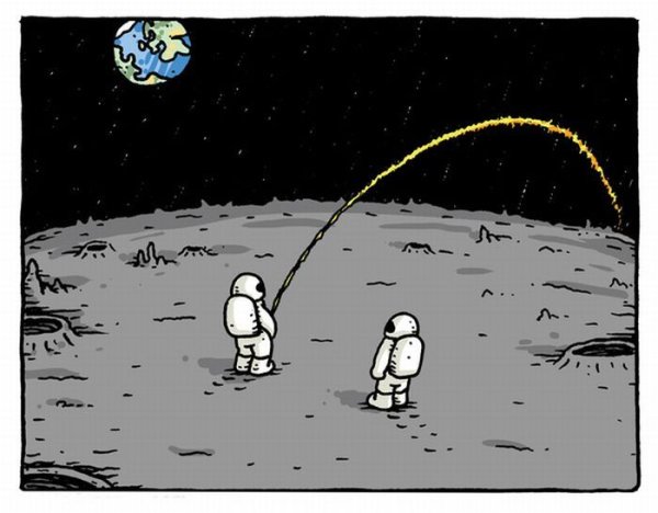 Карикатуры про космос