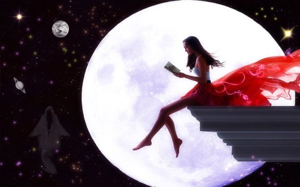 Новолуние и девушка