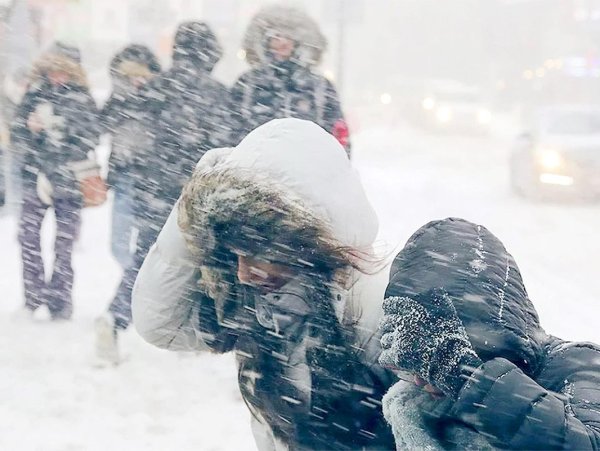 Штормовое предупреждение снег