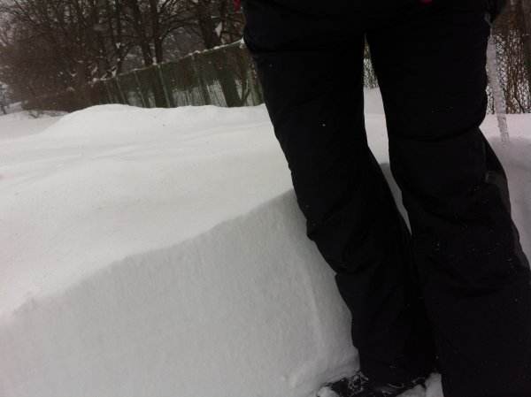 Снег по колено