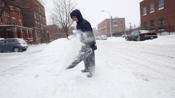 Снежная буря в США