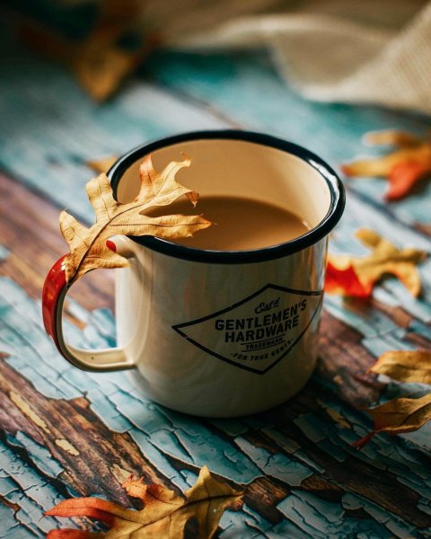 Утро кофе осень