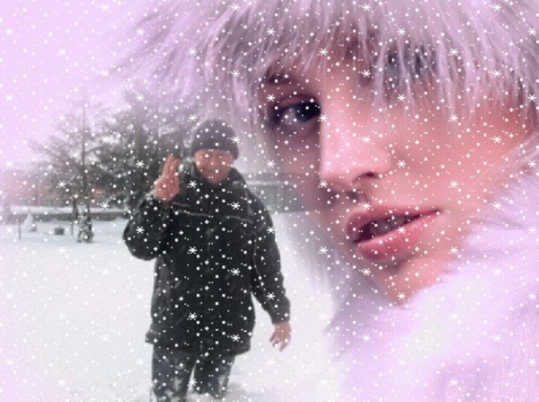 Гифки падает снег