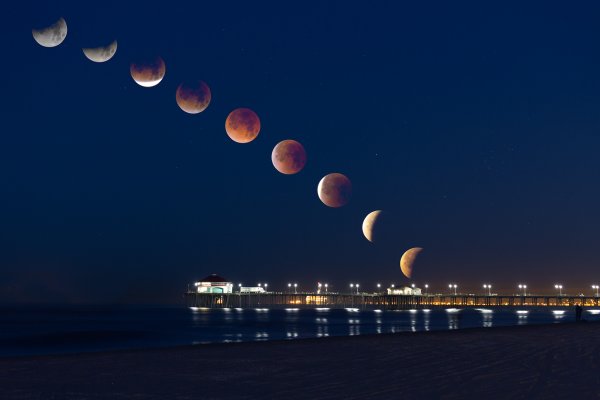 Лунное затмение Владивосток 2022